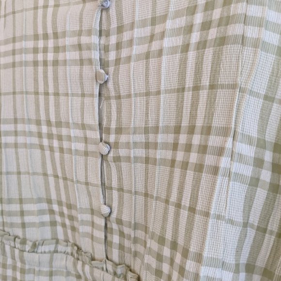 NEW English Factory tiered plaid check sundress - Picture 6 of 9